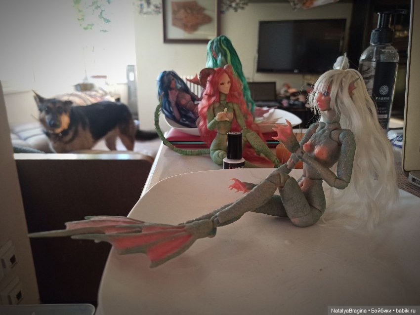 Новые русалки — Авторские шарнирные куклы своими руками: лепка (фото 5)