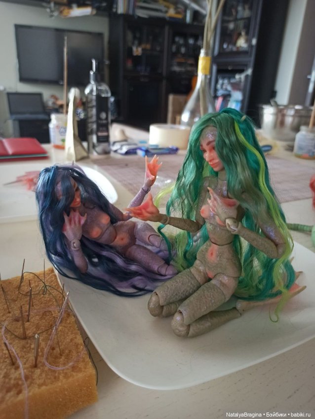 Новые русалки — Авторские шарнирные куклы своими руками: лепка