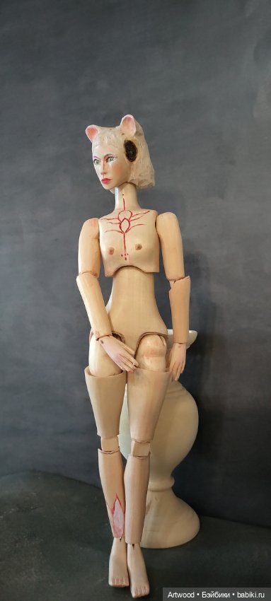 Волчица — Авторские шарнирные куклы своими руками: лепка (фото 3)