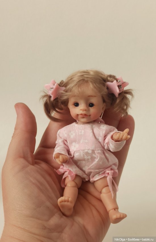 Малютка, рост 13см — Авторские шарнирные куклы своими руками: лепка