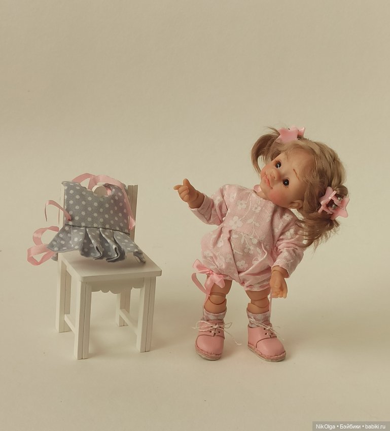 Малютка, рост 13см — Авторские шарнирные куклы своими руками: лепка (фото 6)