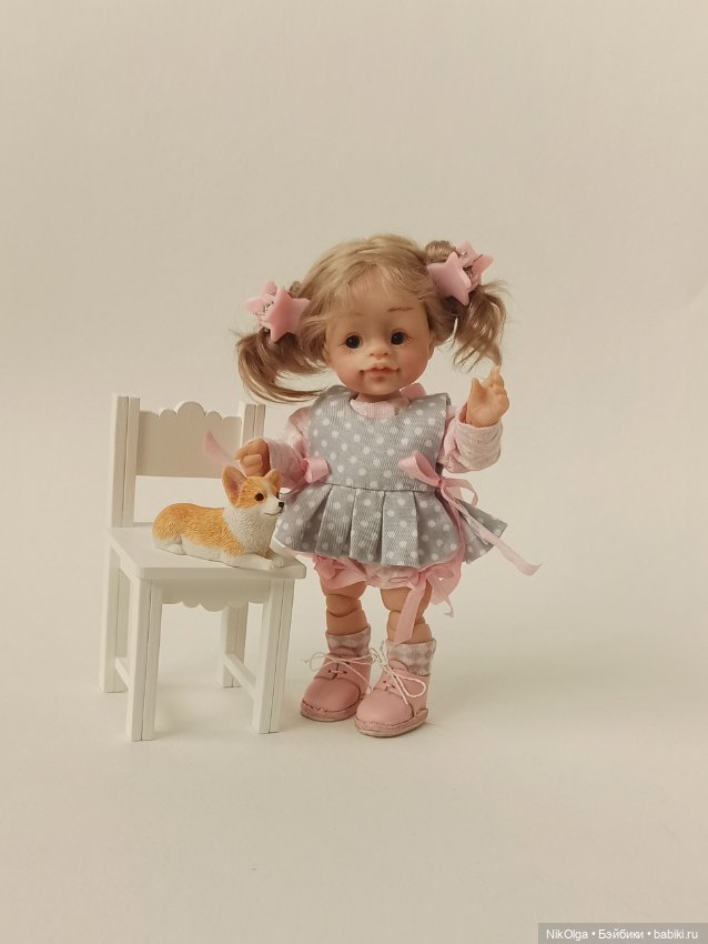 Малютка, рост 13см — Авторские шарнирные куклы своими руками: лепка (фото 9)