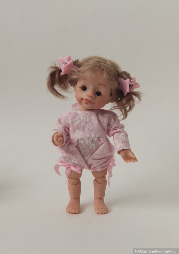 Малютка, рост 13см — Авторские шарнирные куклы своими руками: лепка (фото 2)