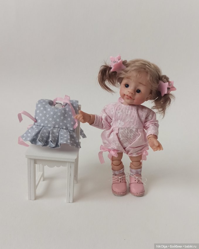 Малютка, рост 13см — Авторские шарнирные куклы своими руками: лепка (фото 7)