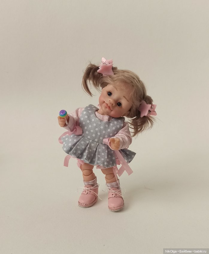 Малютка, рост 13см — Авторские шарнирные куклы своими руками: лепка (фото 3)