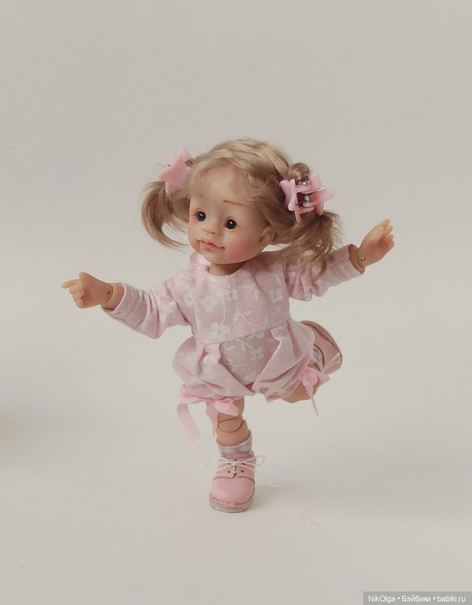 Малютка, рост 13см — Авторские шарнирные куклы своими руками: лепка (фото 5)
