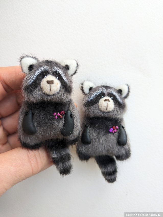 Енот. Брошь — Авторские мишки Тедди и друзья: фото (фото 3)