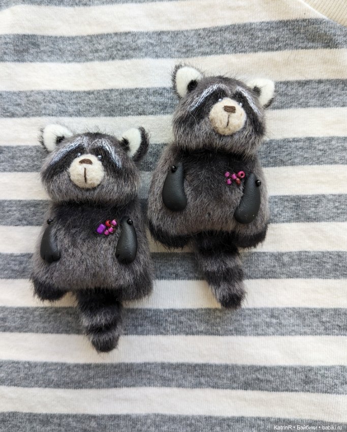 Енот. Брошь — Авторские мишки Тедди и друзья: фото