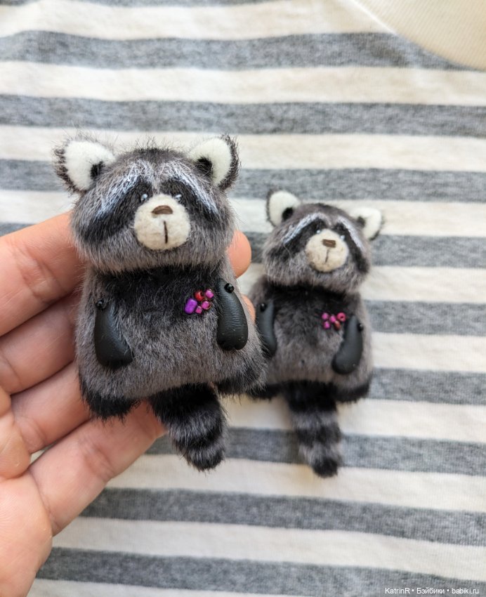 Енот. Брошь — Авторские мишки Тедди и друзья: фото (фото 2)