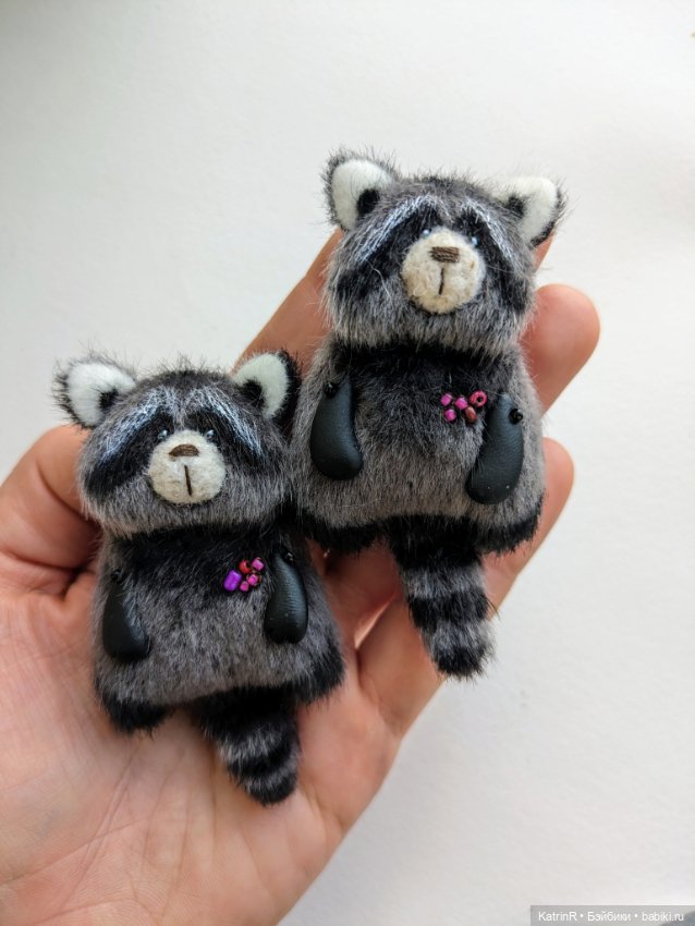 Енот. Брошь — Авторские мишки Тедди и друзья: фото (фото 4)