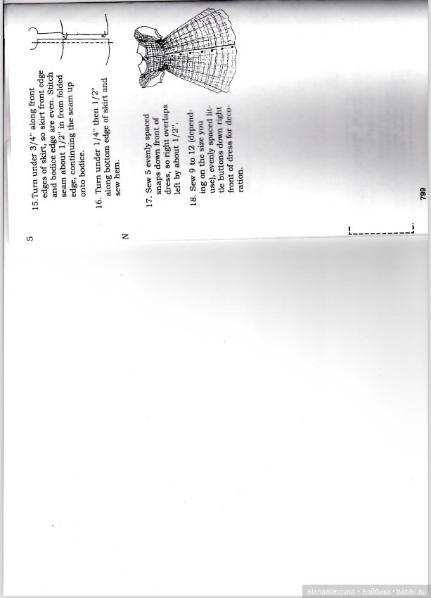 💥 ВЫКРОЙКИ с инструкциями: ПЛАТЬЯ! для тела 10 дюймов 💥 (фото 5)