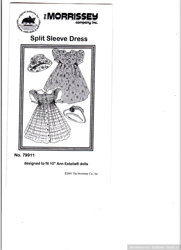 💥 ВЫКРОЙКИ с инструкциями: ПЛАТЬЯ! для тела 10 дюймов 💥 (фото 2)