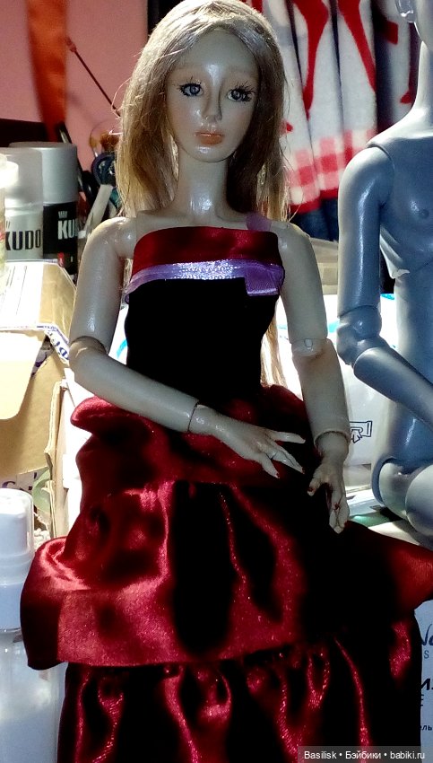 Хелен в красном — Авторские шарнирные куклы своими руками: лепка (фото 6)