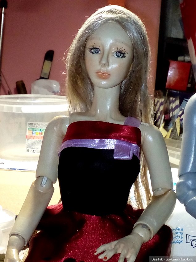 Хелен в красном — Авторские шарнирные куклы своими руками: лепка (фото 3)