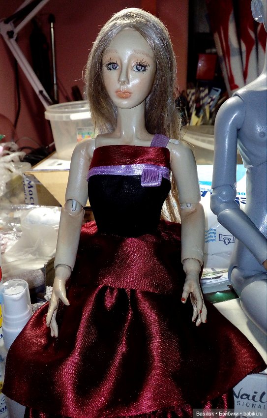 Хелен в красном — Авторские шарнирные куклы своими руками: лепка (фото 5)