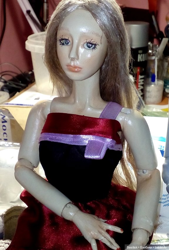 Хелен в красном — Авторские шарнирные куклы своими руками: лепка