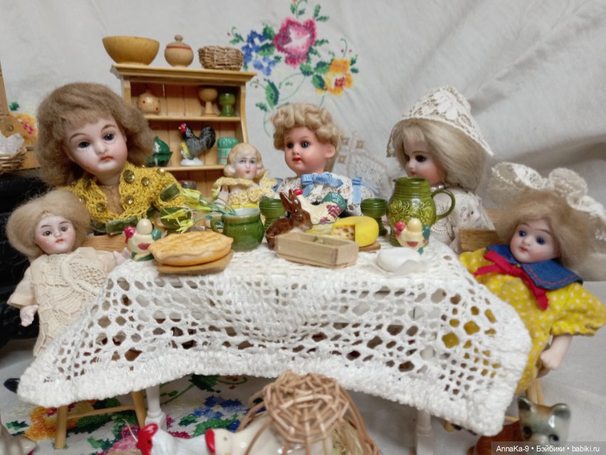 Курочки и mignonette — Антикварные куклы Armand Marseille (AM): молд 390