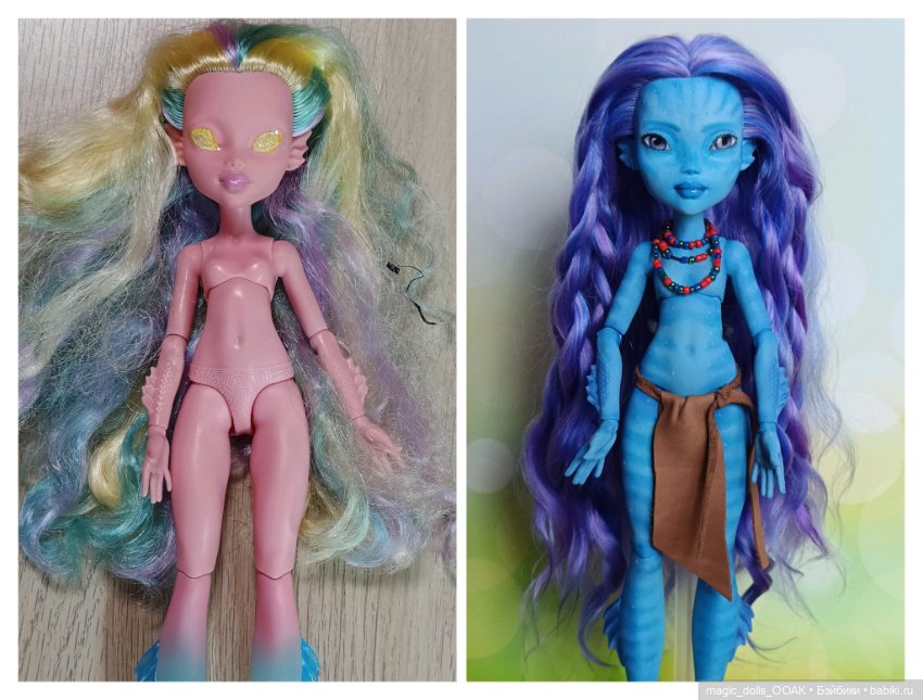 На'ви — ООАК Monster High и Ever After High: репейнт