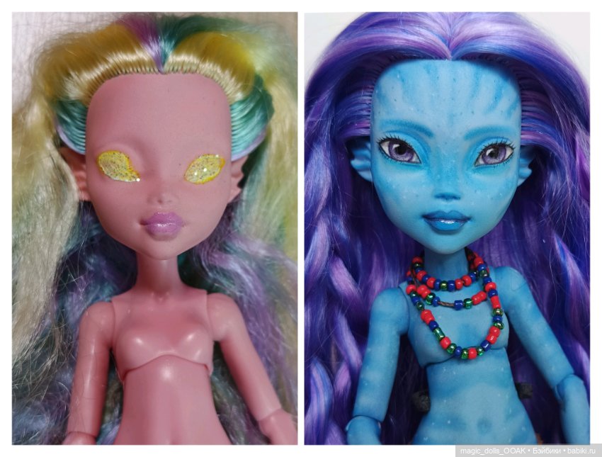 На'ви — ООАК Monster High и Ever After High: репейнт