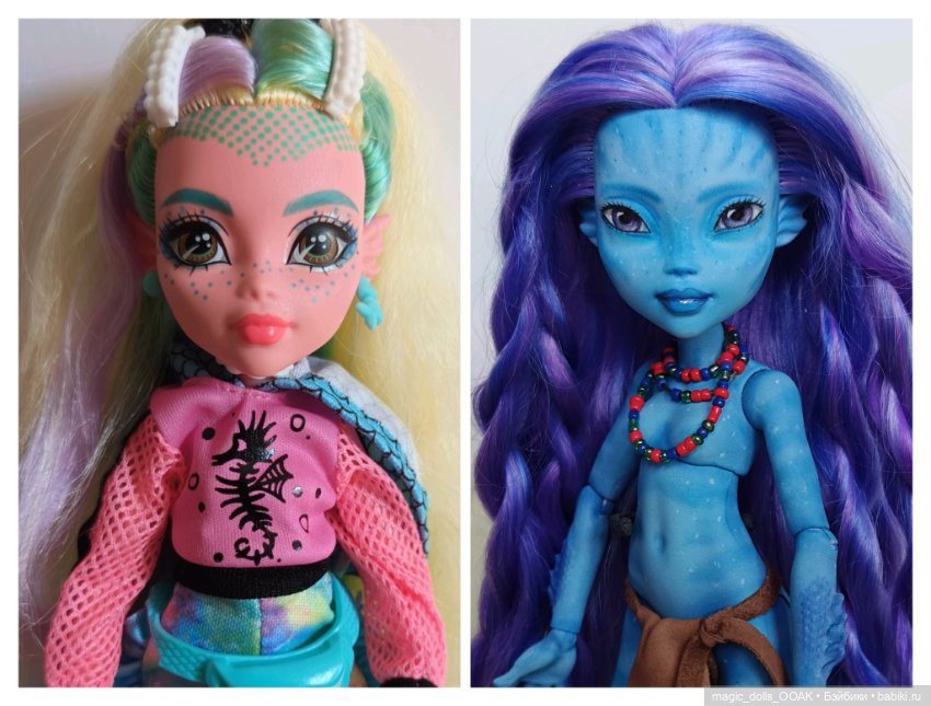 На'ви — ООАК Monster High и Ever After High: репейнт