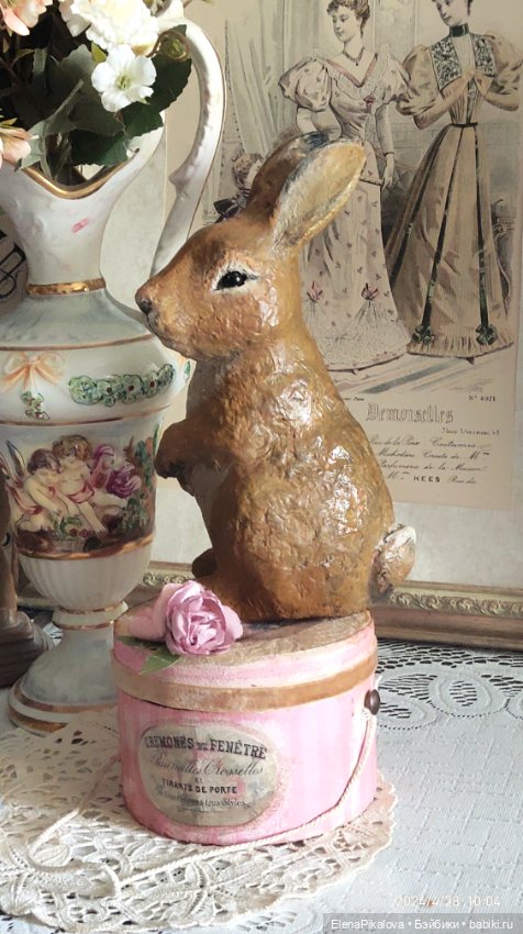 Пасхальный кролик в технике папье-маше (фото 2)