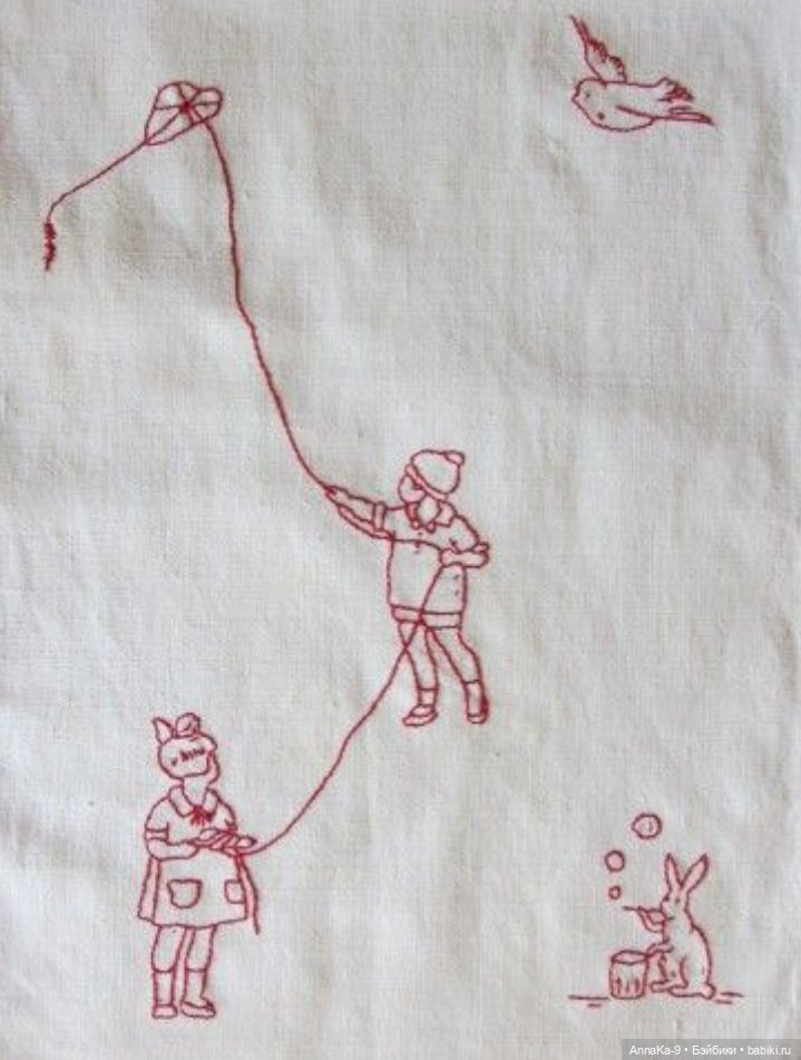 Антикварная и винтажная вышивка назад иголку, схемы и образцы (фото 10)