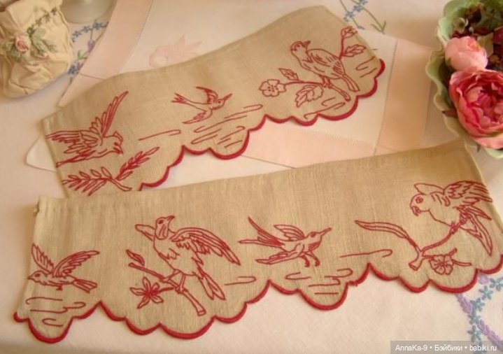 Антикварная и винтажная вышивка назад иголку, схемы и образцы