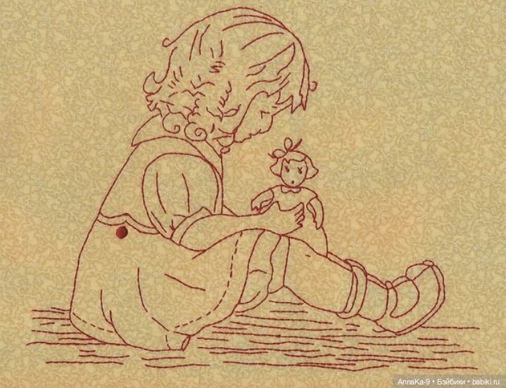 Антикварная и винтажная вышивка назад иголку, схемы и образцы (фото 6)