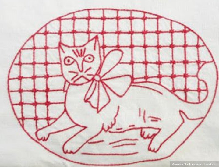 Антикварная и винтажная вышивка назад иголку, схемы и образцы