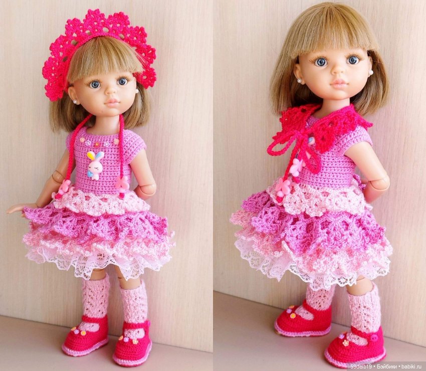 Одежда и игрушки для паолочек крючком в 2024 г (фото 5)