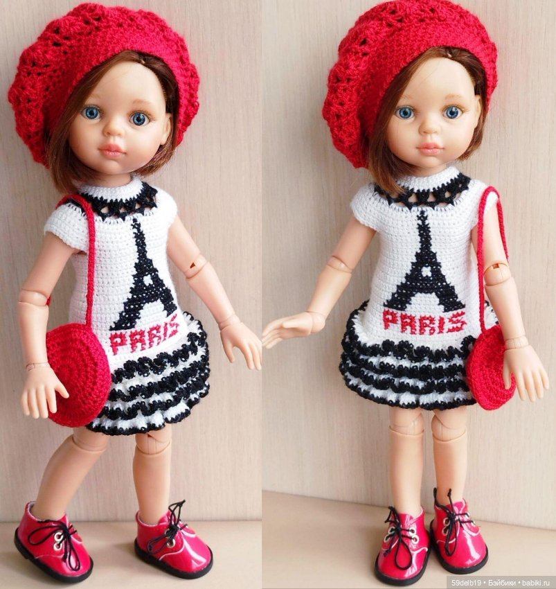 Одежда и игрушки для паолочек крючком в 2024 г