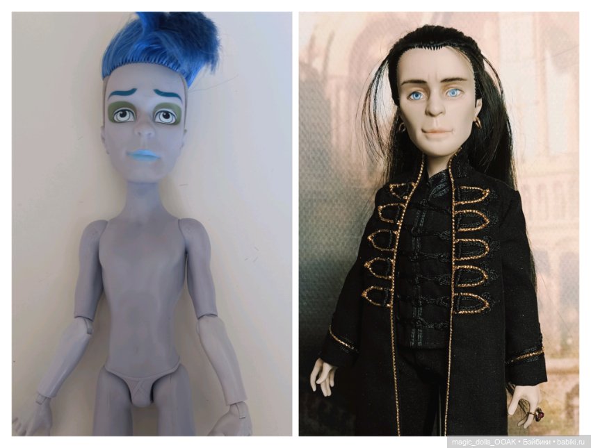 Дракула — ООАК Monster High и Ever After High: репейнт