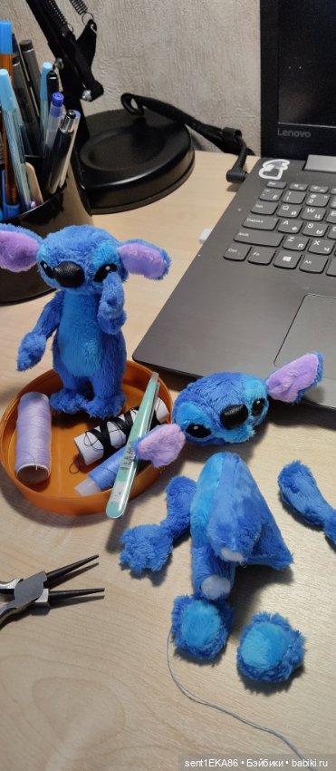 Стич, ещё один — Авторские мишки Тедди и друзья: фото