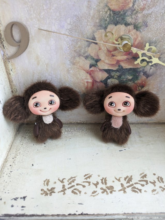 Чебурашка брошь — Авторские мишки Тедди и друзья: фото (фото 8)