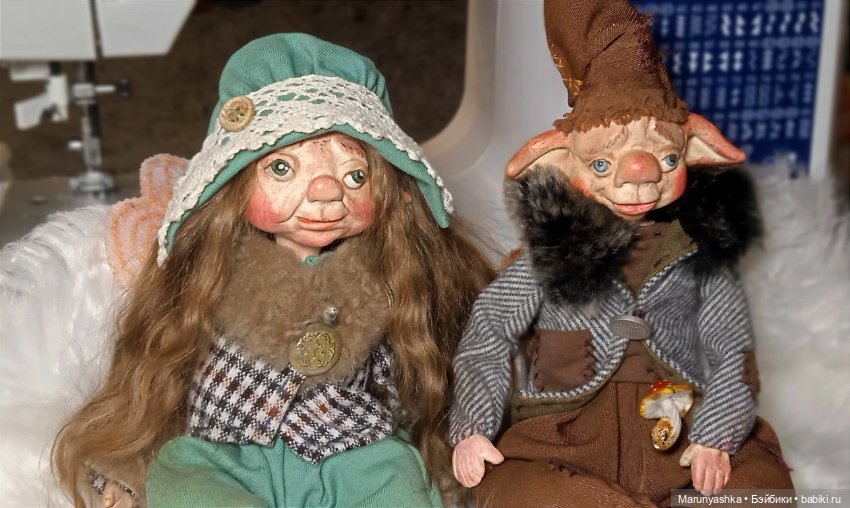 Интерьерные текстильные куклы (фото 9)