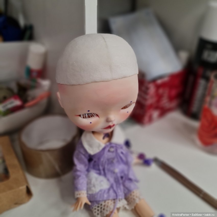 Процесс создания блайз 💜 — Куклы Blythe (Блайз) ООАК: кастом (фото 7)