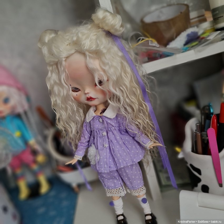 Процесс создания блайз 💜 — Куклы Blythe (Блайз) ООАК: кастом (фото 8)