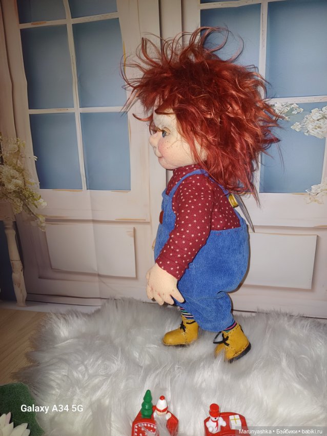 Карлсон — Авторские текстильные куклы: Вальдорфские (фото 10)