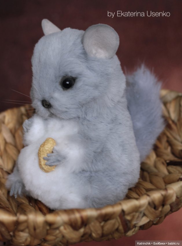 Шиншилла Луночка — Авторские мишки Тедди и друзья: фото (фото 6)