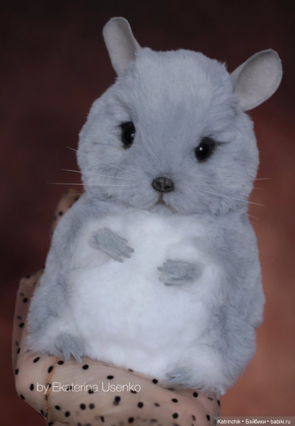 Шиншилла Луночка — Авторские мишки Тедди и друзья: фото