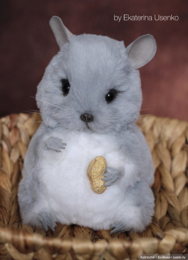 Шиншилла Луночка — Авторские мишки Тедди и друзья: фото (фото 8)