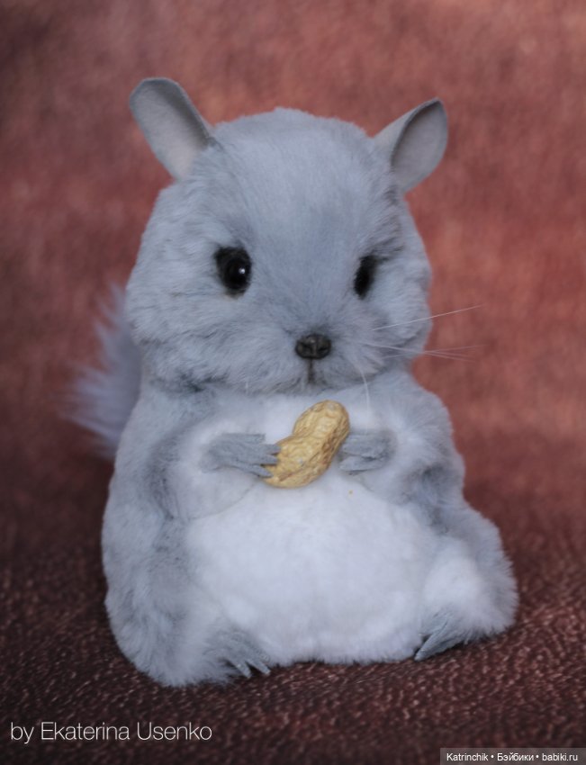 Шиншилла Луночка — Авторские мишки Тедди и друзья: фото (фото 4)