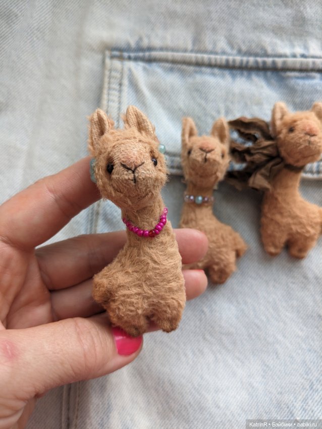 Ламы. Брошки — Авторские мишки Тедди и друзья: фото (фото 8)