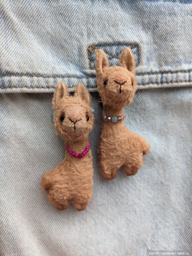 Ламы. Брошки — Авторские мишки Тедди и друзья: фото