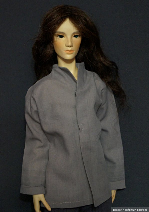 Юноша в серой рубашке — Авторские шарнирные куклы своими руками: лепка (фото 4)
