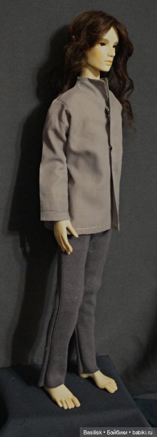 Юноша в серой рубашке — Авторские шарнирные куклы своими руками: лепка