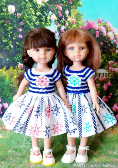 Бесплатный экспресс мастер-класс по изготовлению летнего комбинированного платья для кукол паола рейна (фото 2)