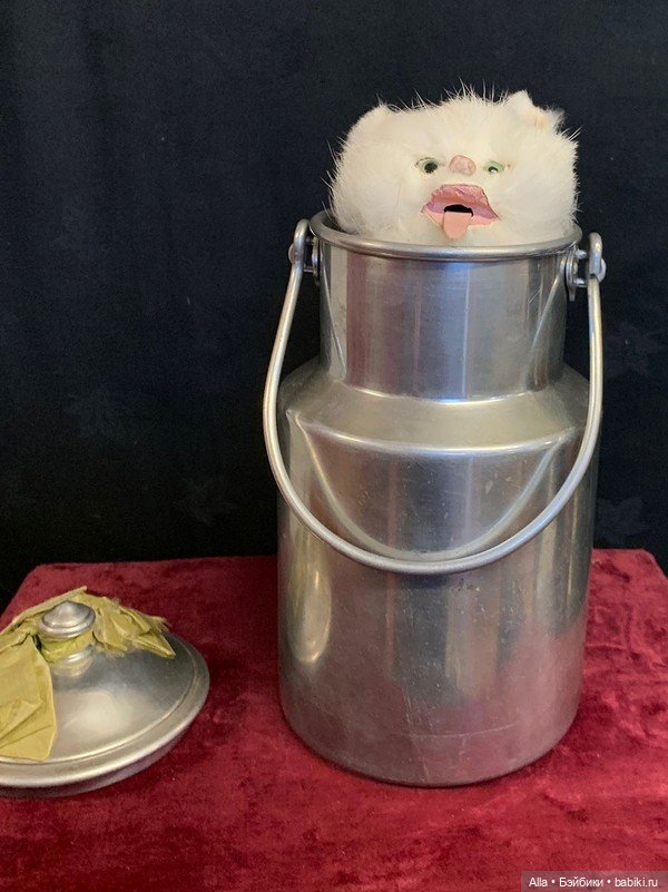 Коты в молочнике — Антикварные игрушки и домики: елочные украшения (фото 4)