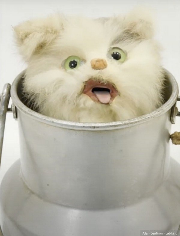 Коты в молочнике — Антикварные игрушки и домики: елочные украшения (фото 3)