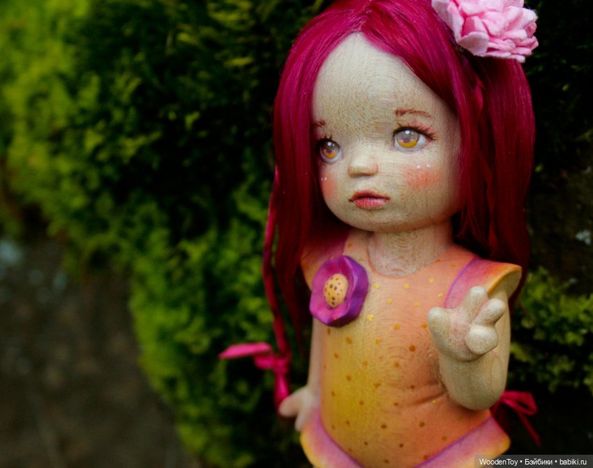 Деревянная кукла Виктория (фото 6)